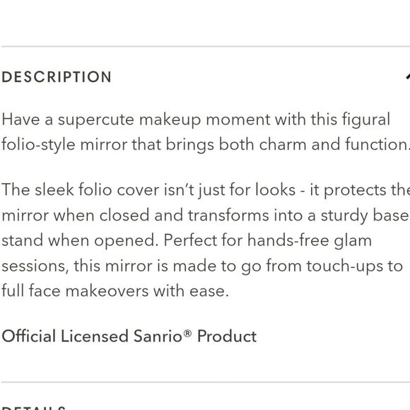 Impressions X  Hello Kitty Folio Tablet LED Mirror - Picture 5 of 9